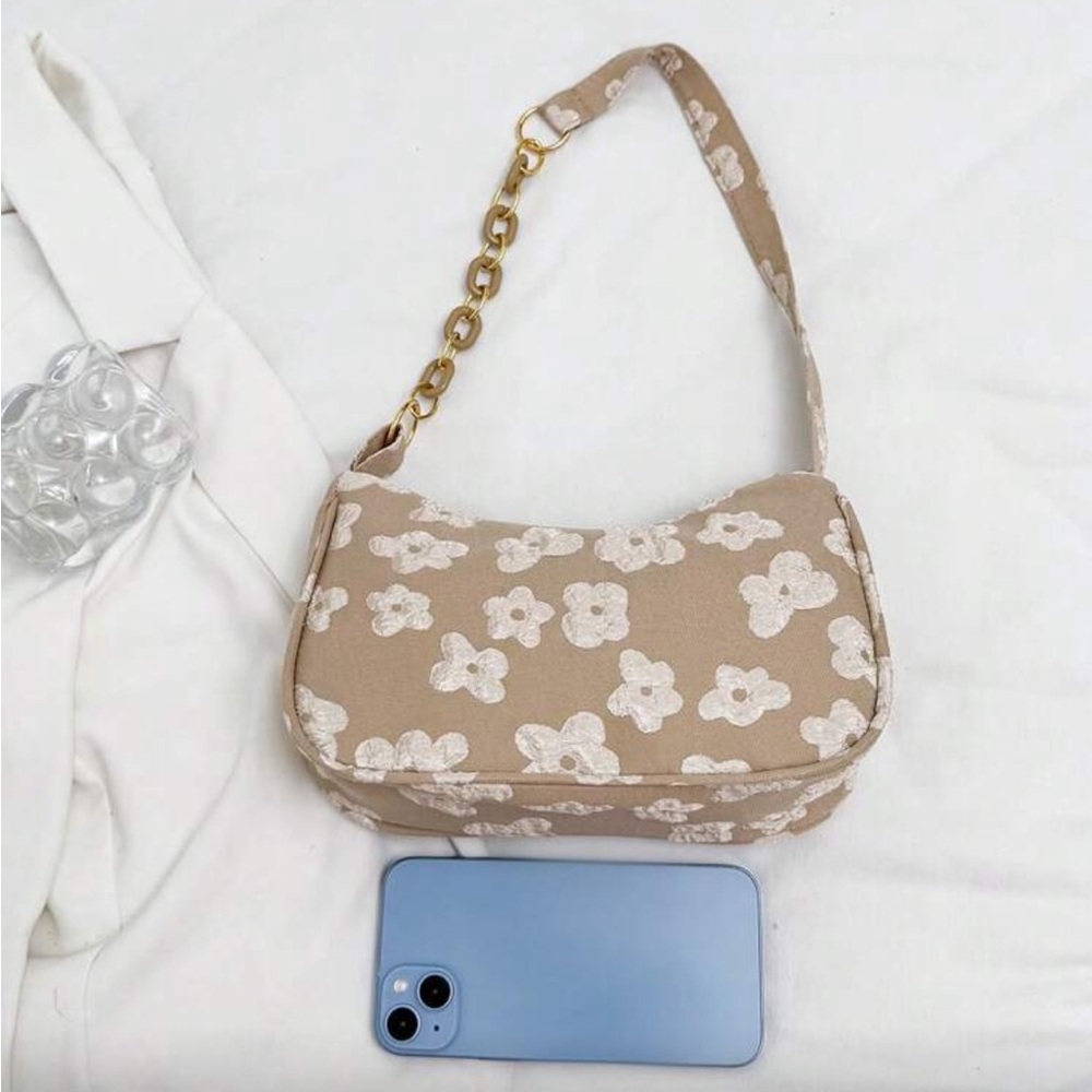 ⚠️Clearance Elegant Lightweight Luxury Beige Floral Women's Bag - Picture 7 of 9